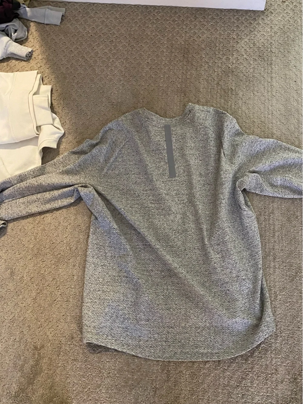 lululemon athletica Men's Heather Gray Crew Sweater